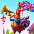 DALLE 2022 12 20 11.36.25 rooster playing trombone in front of british flag union jack digital art